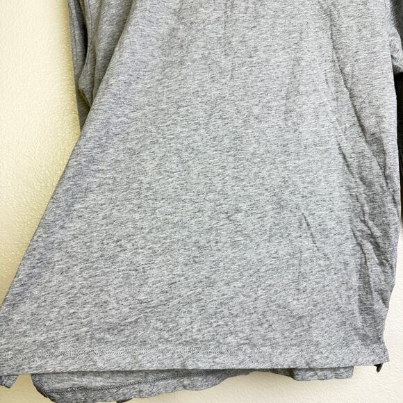 Made For Italic Shirt Womens Large Grey Crew Neck Long Sleeve Embroidered - Picture 5 of 13